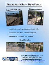 Ornamental Iron Style Fence